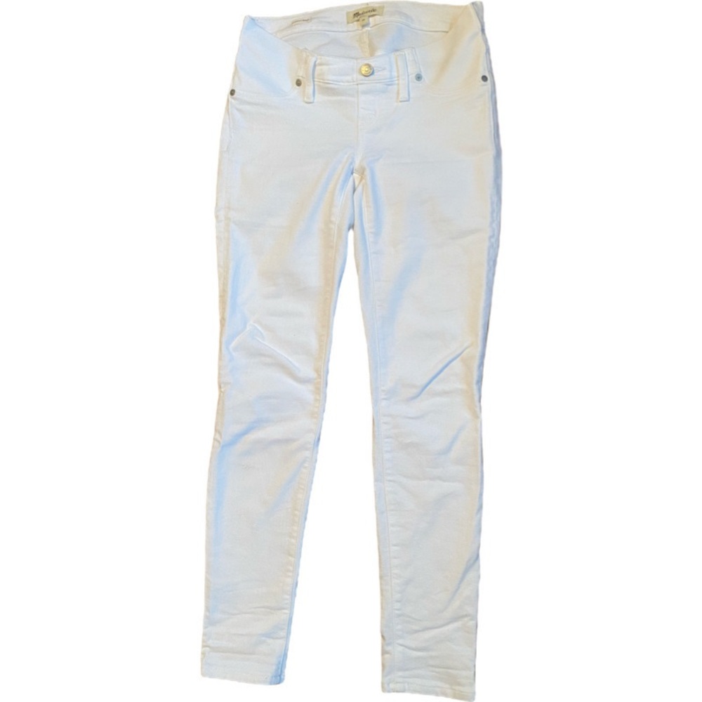 Madewell white maternity skinny jeans